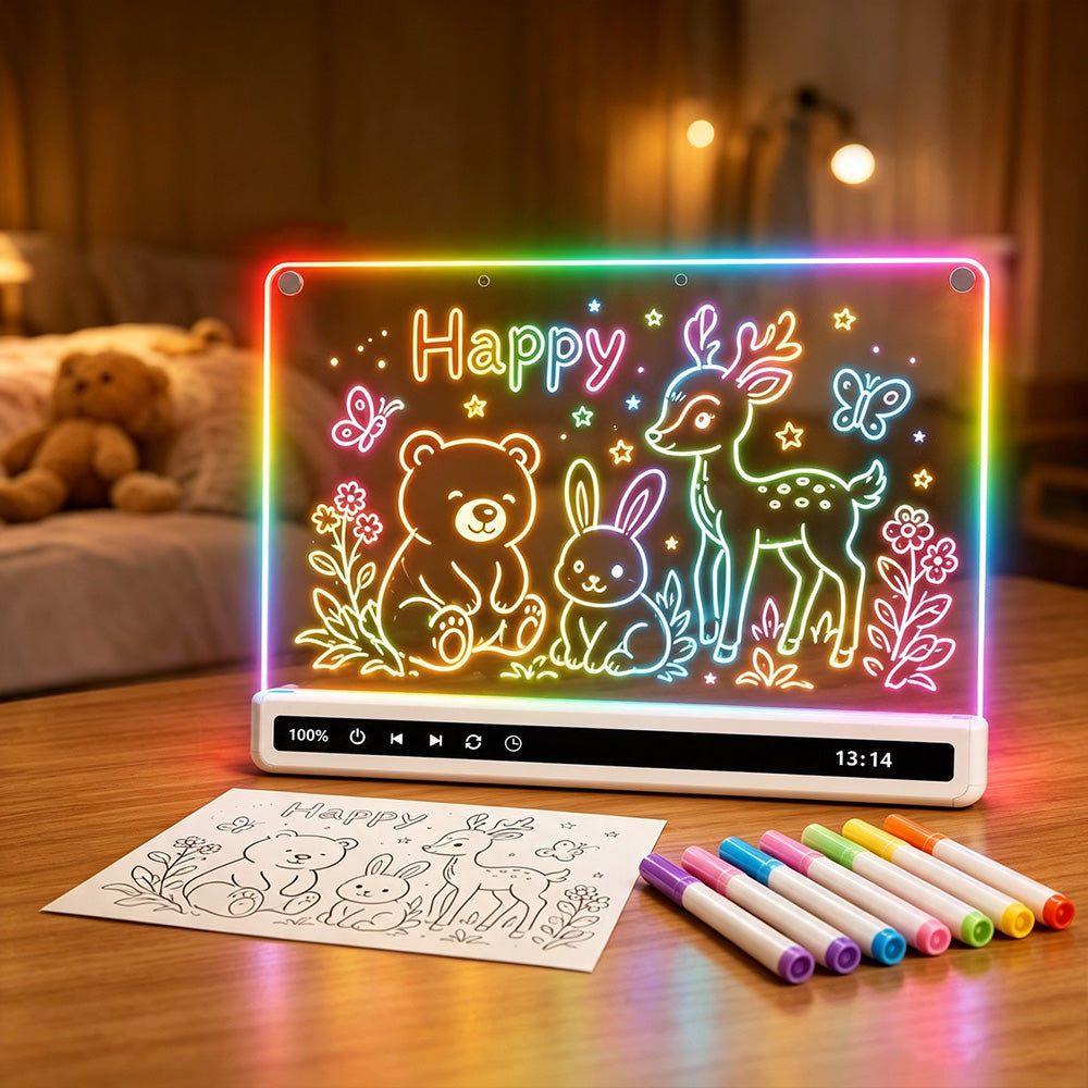 Rechargeable LED Drawing Board with 8 Colors