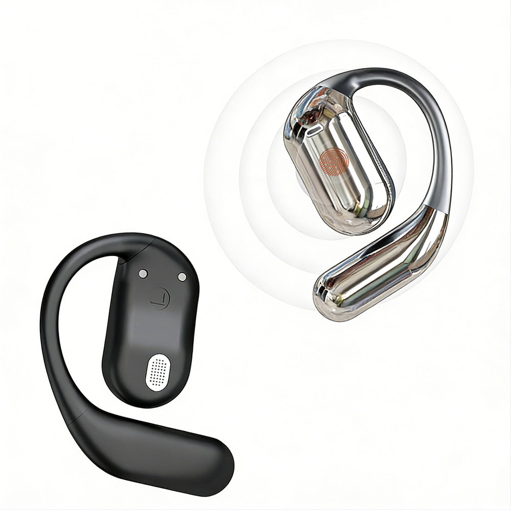 Real-Time AI Translation Earbuds Wireless Headphones for Travel Meetings Learning-Black