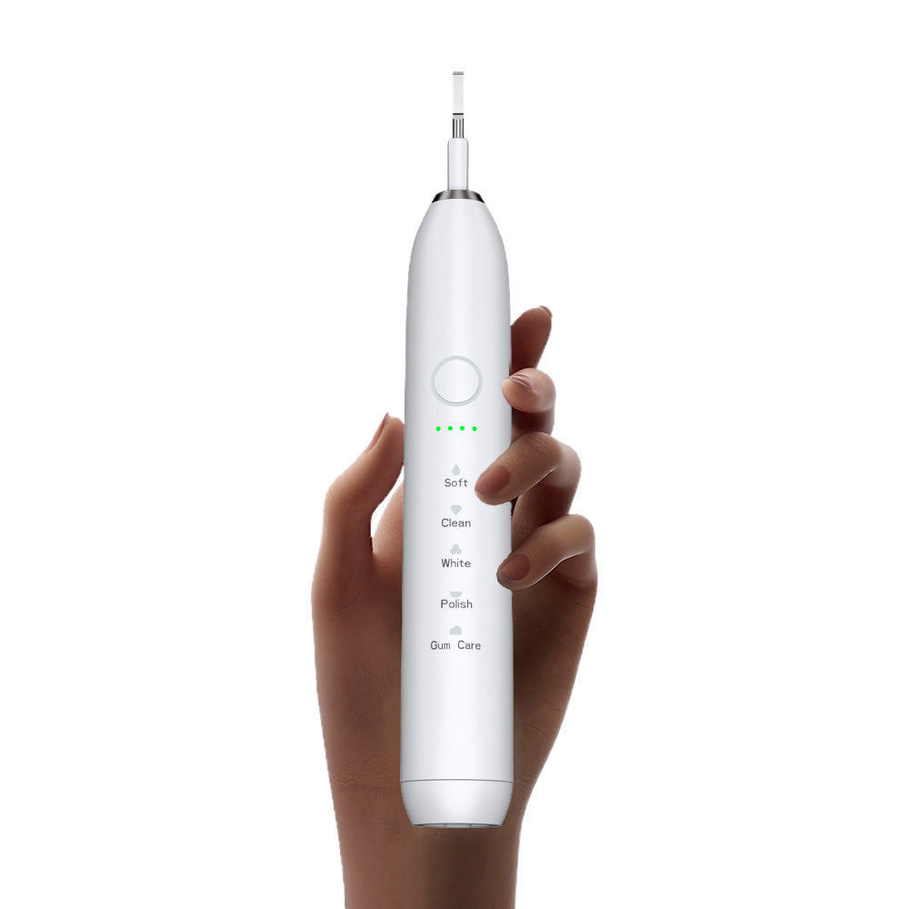 Electric Toothbrush with 5 Modes and 8 Brush Heads-White