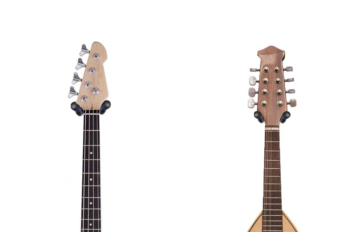 Black Walnut U Shaped Wall Hanger for Guitar Banjo Bass