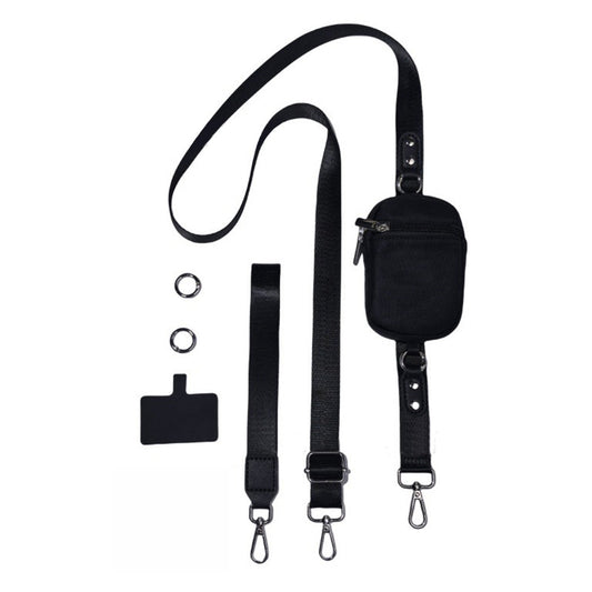 Multifunctional Clip and Go Strap with Wallet Pouch for Phone Crossbody Adjustable Strap