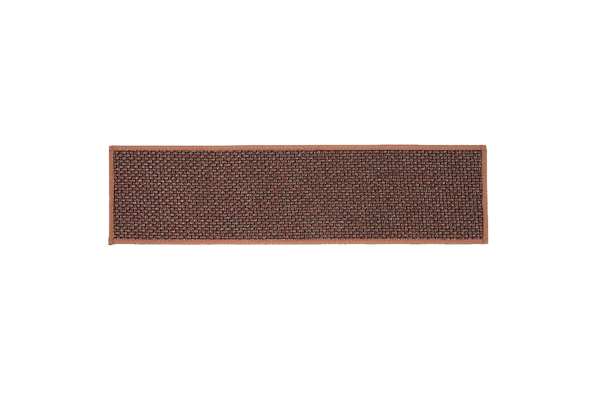 7 Piece Self Adhesive Stair Non-Slip Mat Carpet - Brown