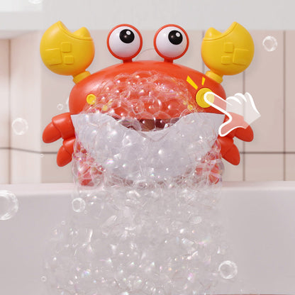 Crab Bubble Machine Bath Toy ¨C With Music for Kids and Toddlers Bath Time Fun Red