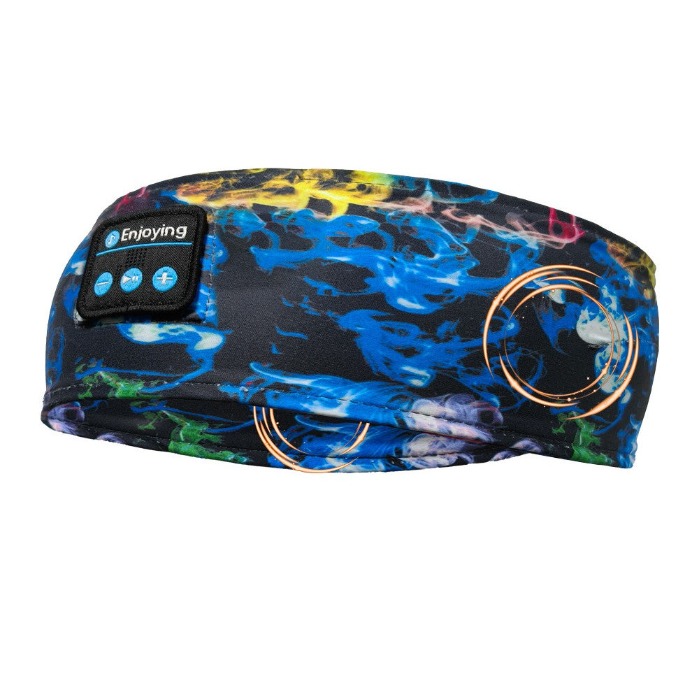 3 in 1 Bluetooth Headband and Eye Mask for Sleeping Meditation and Light Exercise-Blue