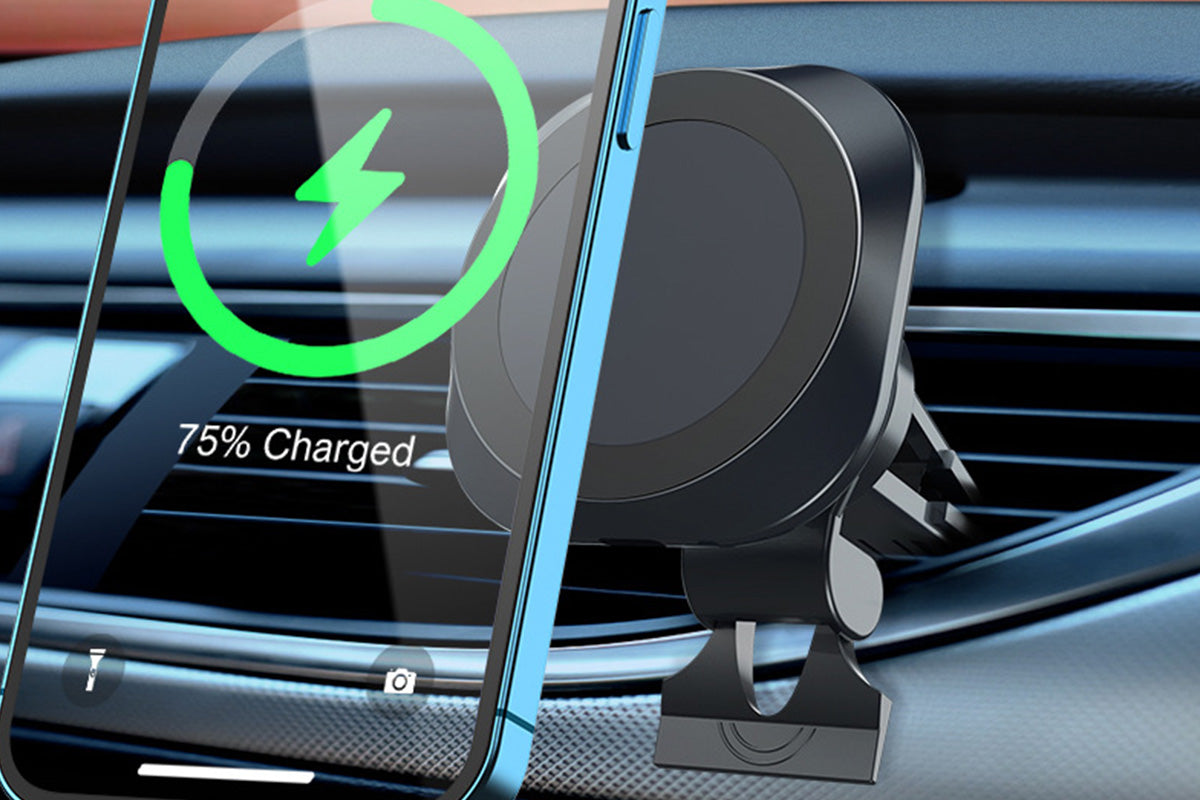 Magsecurity Compatible 15W  Wireless Car Charger Mount for iPhone