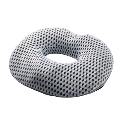 Women's Donut Seat Cushion Thick Memory Foam Hemorrhoid Pillow for Office Home Chairs White