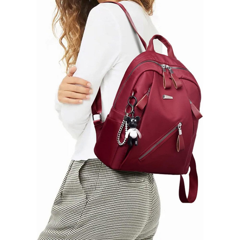 Student Laptop Backpack Middle High School Bookbag Travel Daypack-Red