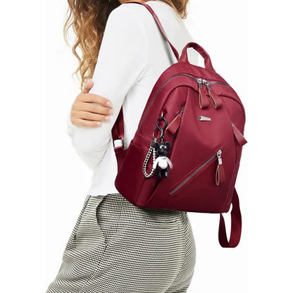 Student Laptop Backpack Middle High School Bookbag Travel Daypack-Red
