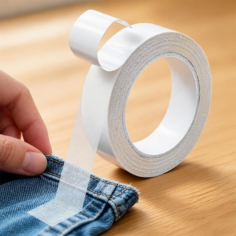 3 Piece Double Sided Fabric Hemming Tape Set for Clothing Repairs