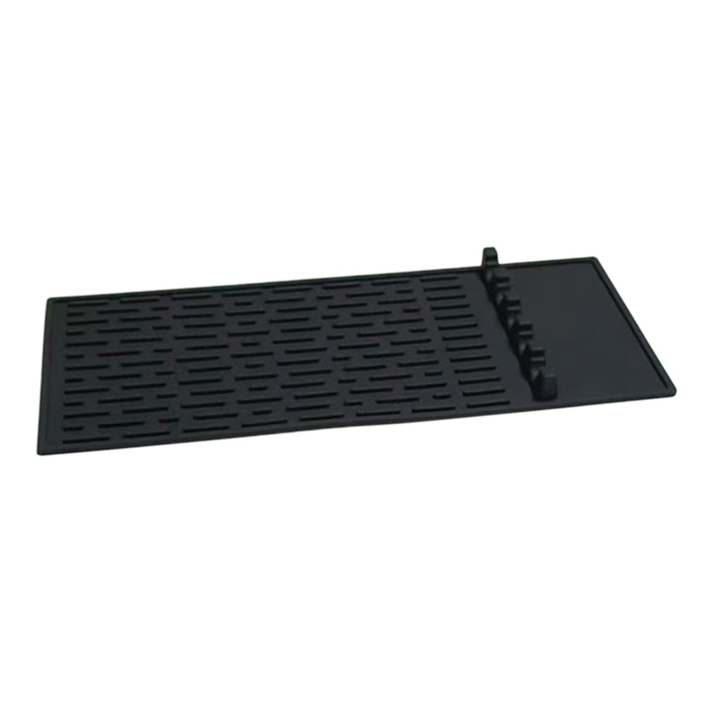 Silicone Heat Resistant Mats for Countertop Air Fryer Mat for Microwave Oven-Black