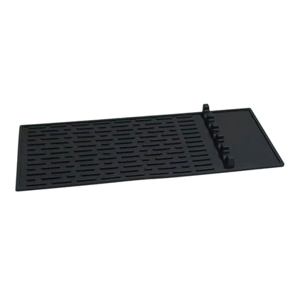 Silicone Heat Resistant Mats for Countertop Air Fryer Mat for Microwave Oven-Black