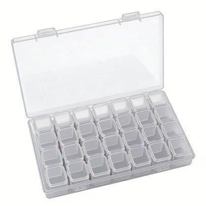 28 Grid Plastic Compartment Storage Box Container Jewellery Bead Craft Organiser