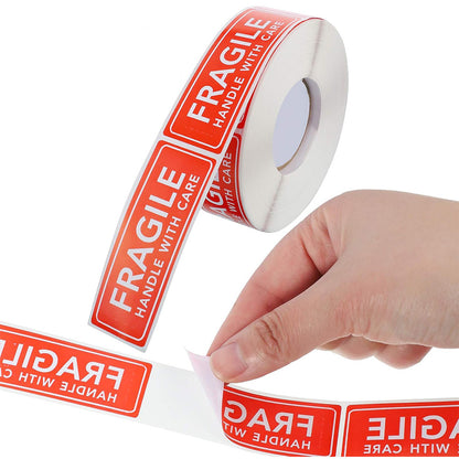 1000 Pieces Self Adhesive Fragile Handle with Care Label Stickers