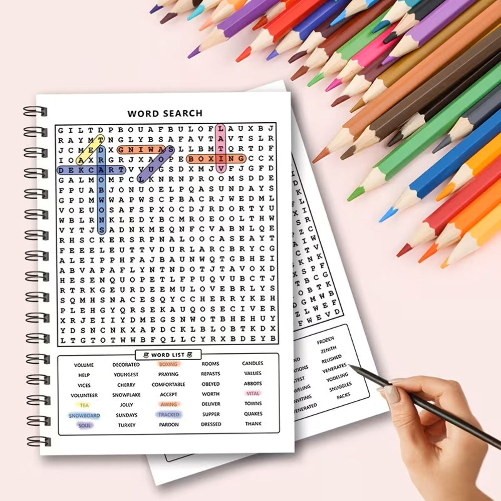 Christmas Word Search Puzzle Book 800+ Puzzles Spiral Bound Book