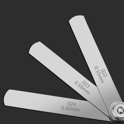 32 Blade Feeler Gauge Dual Marked MM/Inch Thickness Gap Metric Filler Measuring Tool