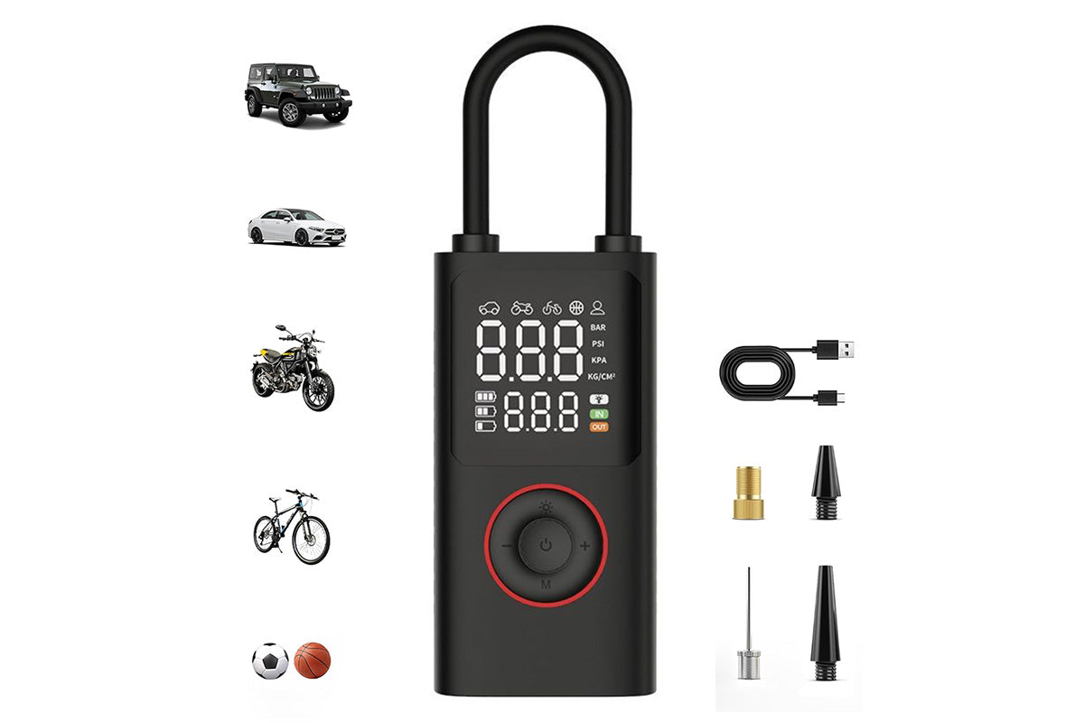 Tire Inflator Portable Air Compressor 150 PSI Air Pump for Car Tires Bicycles