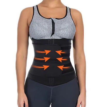 Sweat Waist Trainer for Women ¨C Sauna Sweat Belt Slim Body Shaper Corset Black