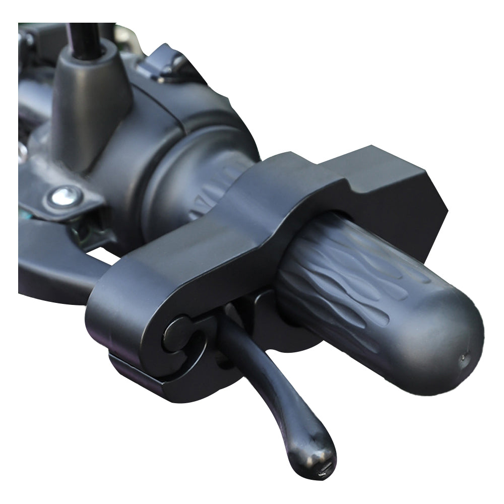 Motorcycle Bicycle Handlebar Anti-Theft Lock Grip Security Accessory Black