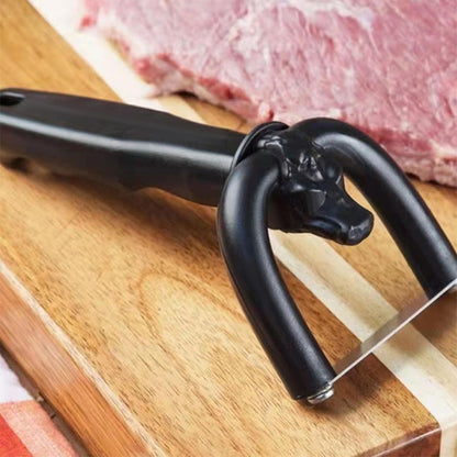 Black Bull Shape Handheld Fat Trimmer And Meat Cutter