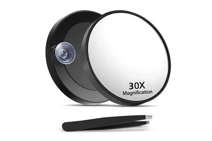 3Pcs Magnifying Mirror Set 10X 20X 30X Suction Cup Makeup Mirror for Travel