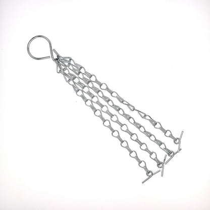 2Pcs 4 Point Hanging Basket Chain Set Basket Hangers for Planter-Straight Buckle