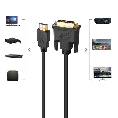 HDMI to DVI-D 24+1 Pin Digital Cable Lead for HDTV PS3 PS4 Switch 360 TV