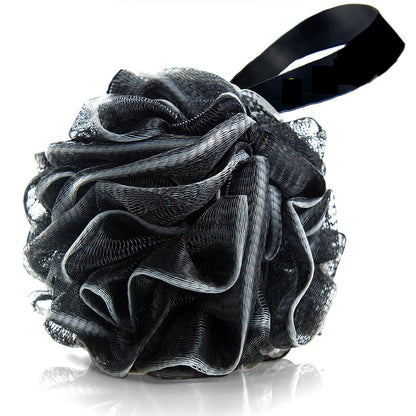 3 Pack Loofah Bath Sponge Bamboo Charcoal Body Scrubber for Men and Women