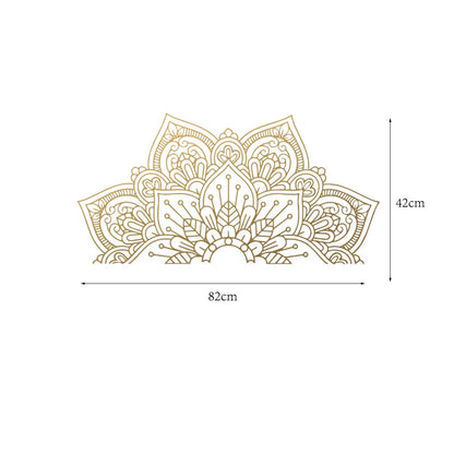 Half Mandala Decals Wall Sticker Home Rooms Yoga Art Decor Gold