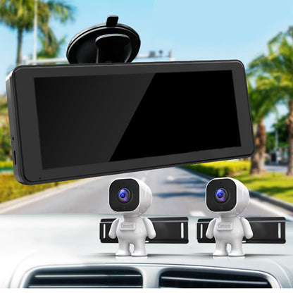 Dual View Kids Car Camera with 6.86 inches HD Display with Night Vision Adjustable Angle