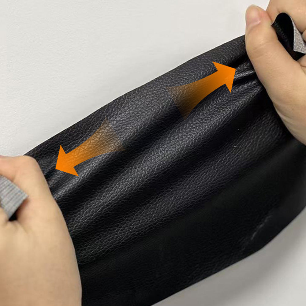 Self Adhesive Leather Repair Patch 50x500cm Vinyl Sofa Couch Car Seat Repair Tape-Black