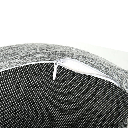 Memory Foam Pillow for Sleep Travel Neck Pillow with Storage Bag Light Grey