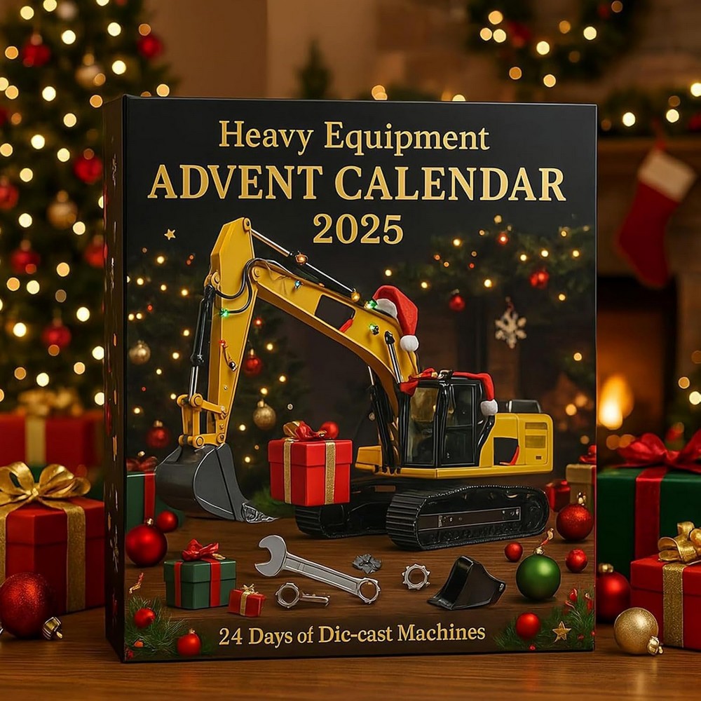 Engineering Vehicle Series Christmas Advent Calendar with 24 Daily Surprises