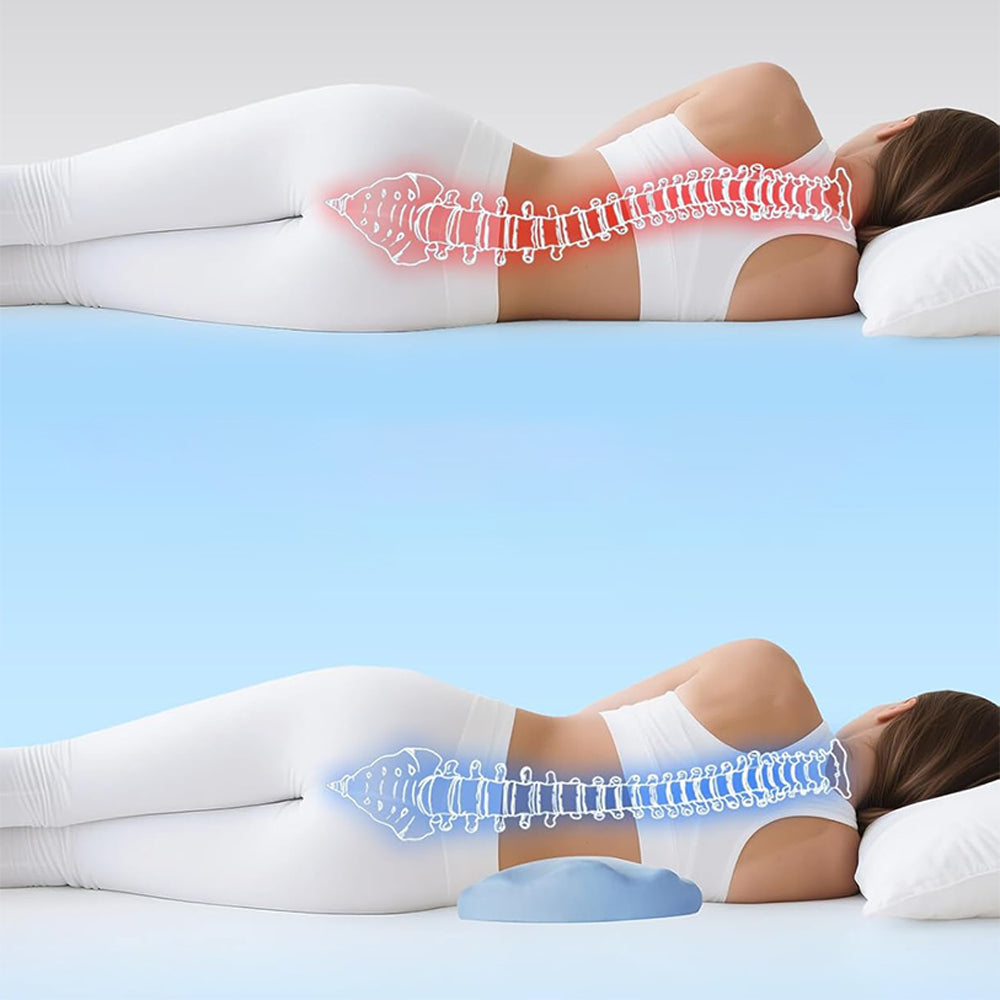 Lumbar Support Pillow Memory Foam Pillow for Sleeping