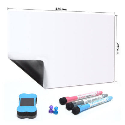 Fridge Whiteboard Set Dry Erase Board with Pen Marker Eraser for Kitchen Home Memo Reminder