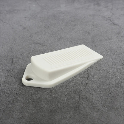 6PCS Door Wedge Stopper Rubber Grip Security Door Stoppers Wall Protector For Home-White