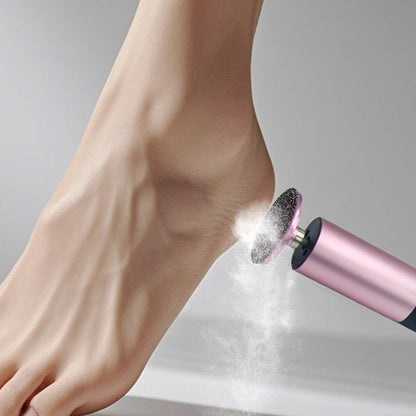 9-Speed Adjustable Electric Foot Callus Remover Digital Display Rechargeable Foot Sander Pedicure Tools with Sandpaper Disks Pink