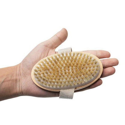 2 Pieces Long Handle Back Shower Brush with Detachable Strap