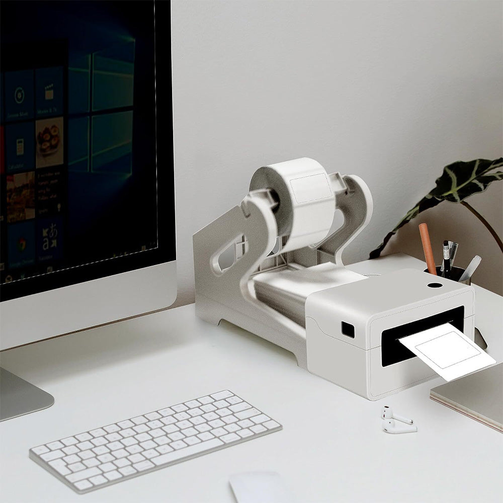 4-Inch Universal Thermal Label Printer Stand for Desktop Use