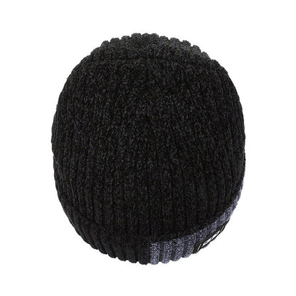 Knitted Hat Winter Warm Beanie Cap for Outdoor Sports Activities Black