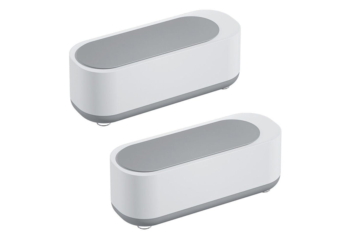 2Pcs Ultrasonic Cleaner Sonic Wave Tank False Teeth Glasses Watch Jewelry Cleaning Machine 300ML
