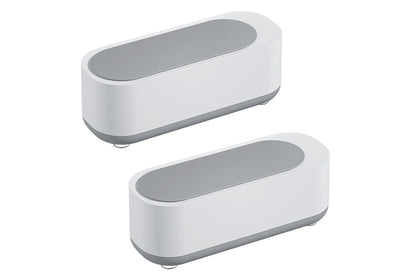2Pcs Ultrasonic Cleaner Sonic Wave Tank False Teeth Glasses Watch Jewelry Cleaning Machine 300ML