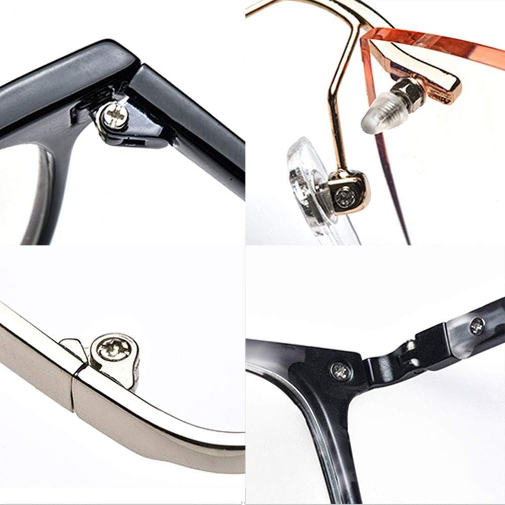 1100Pcs Set Eyeglasses Repair Kit Eyeglass Screws and 6 Pcs Precision Screwdriver Set for Glasses Jewelry Watch