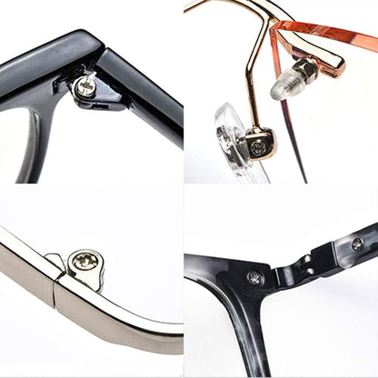 1100Pcs Set Eyeglasses Repair Kit Eyeglass Screws and 6 Pcs Precision Screwdriver Set for Glasses Jewelry Watch