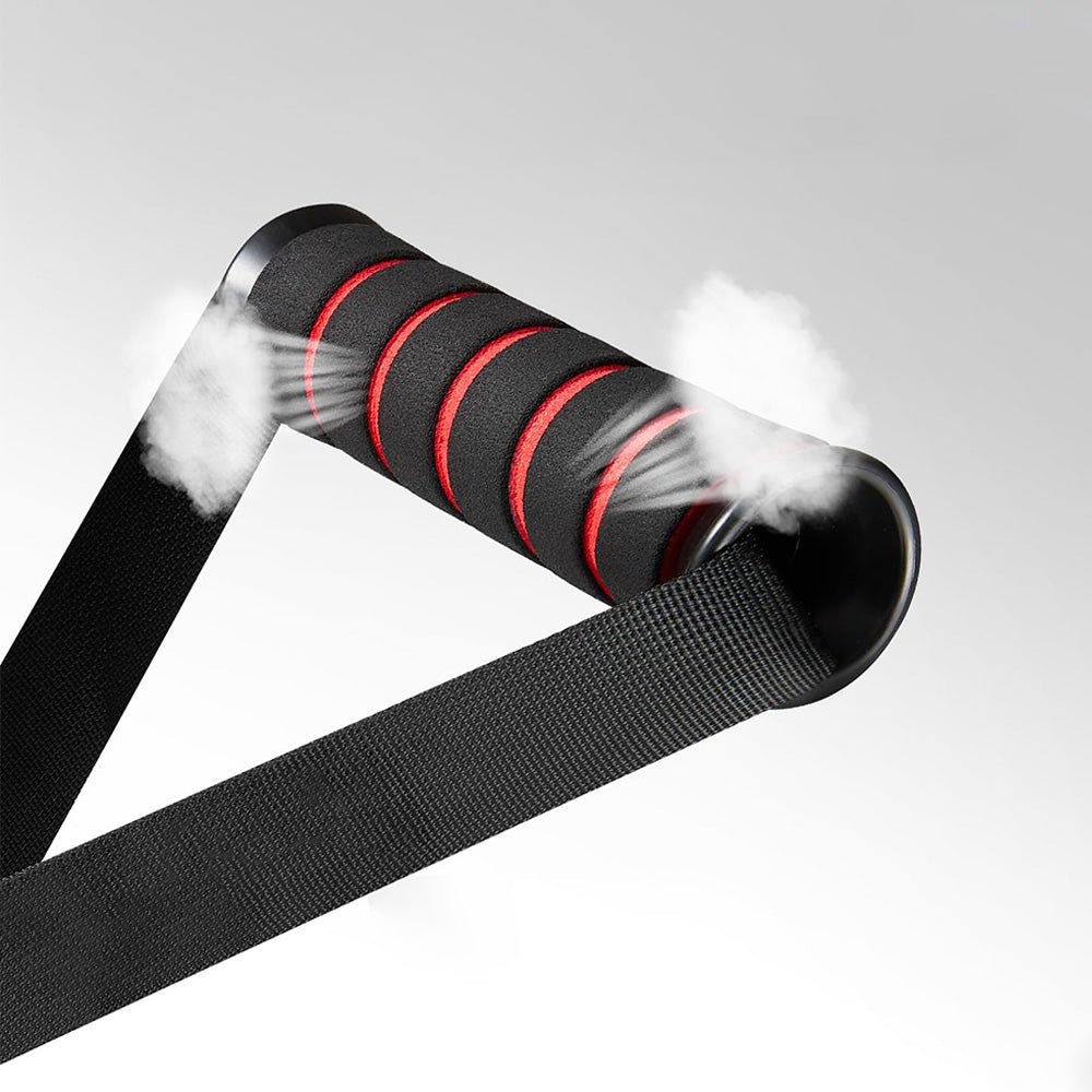Exercise Handle Fitness Equipment Pull Down Strength Trainer for Pilates Yoga Red