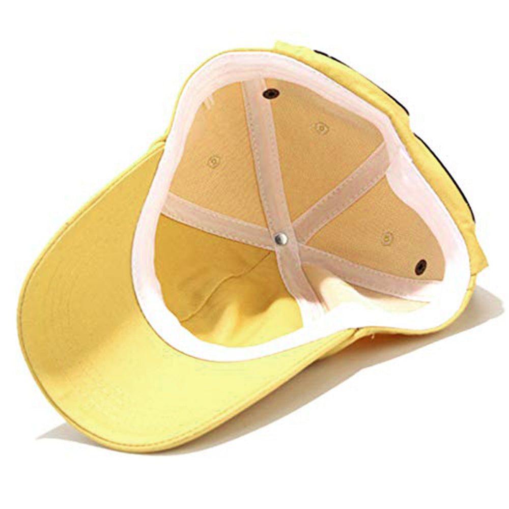 2 In 1 Adjustable Duckbill Hat Eye Shade Baseball Cap Yellow