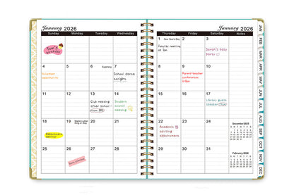 2026 Planner Weekly Monthly A5 Daily Organizer January to December Notebook -Black and Purple