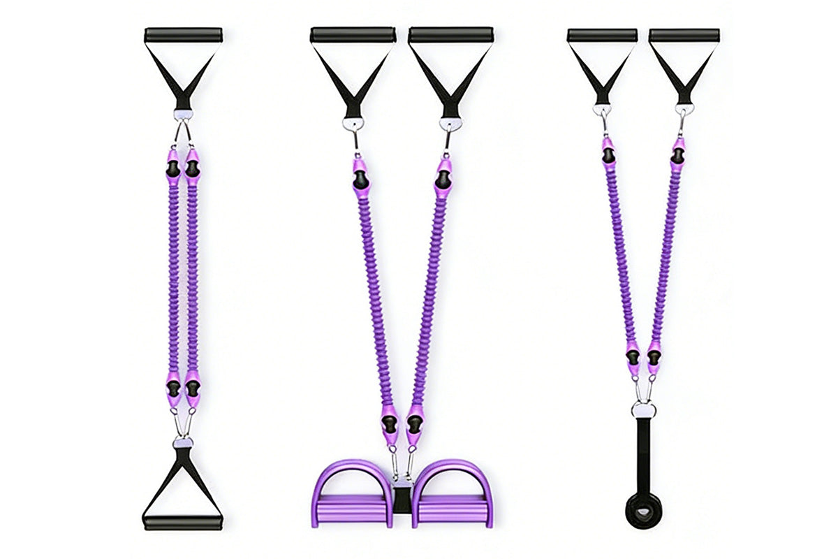 2 Tubes 4-in-1 Resistance Band Pedal Puller