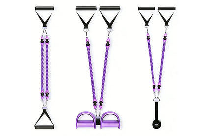 2 Tubes 4-in-1 Resistance Band Pedal Puller