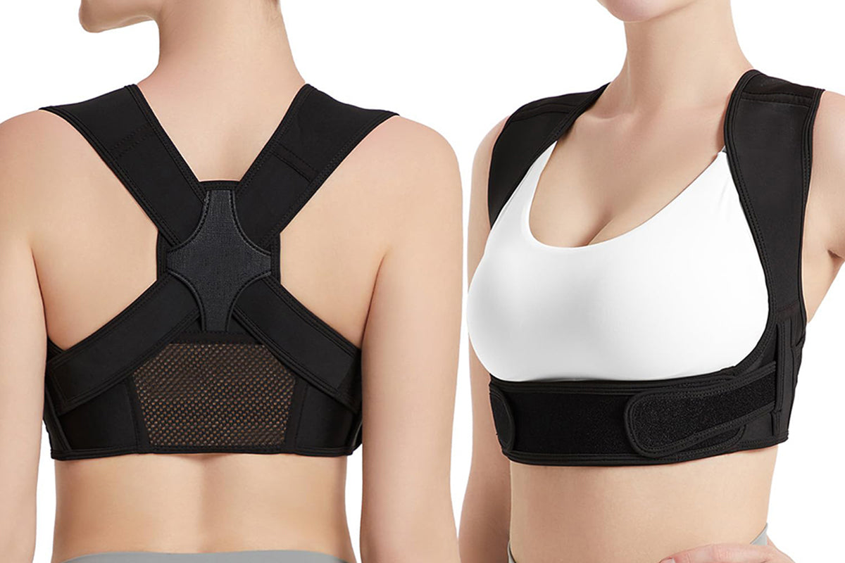 Adjustable Posture Corrector For Posture Correction Back Straightener-Black