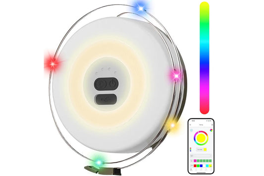 Rechargeable Camping String Light 7M 58LED APP Control RGB Tent Fairy Lights for Outdoor Garden Party Yard Hiking